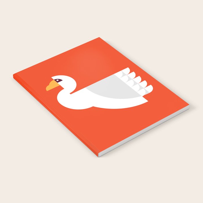 Geometric swan Notebook Gallery Image 1