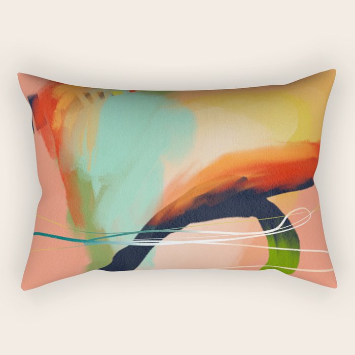 abstract color spring 23 1 Rectangular Pillow Gallery Image 1
