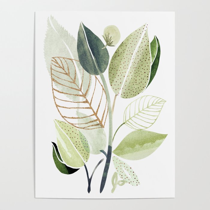 Botanical Collage Poster Gallery Image 4