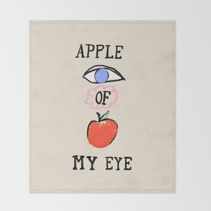 Apple of My Eye Throw Blanket Gallery Image 2