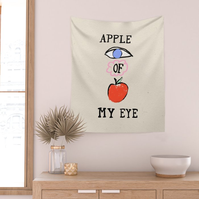 Apple of My Eye Wall Tapestry Gallery Image 2