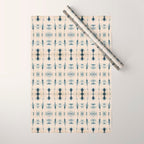 Light Indigo Shibori Wrapping Paper Gallery Image 1