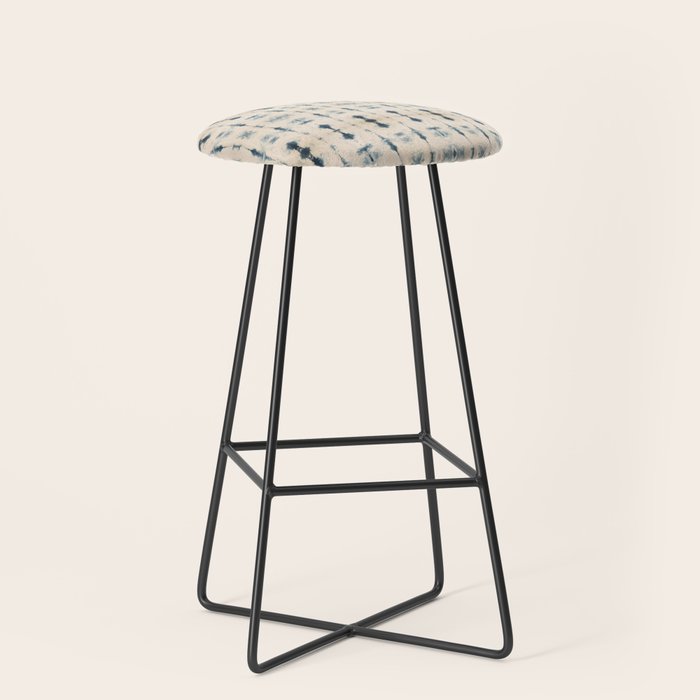 Light Indigo Shibori Stool Gallery Image 1