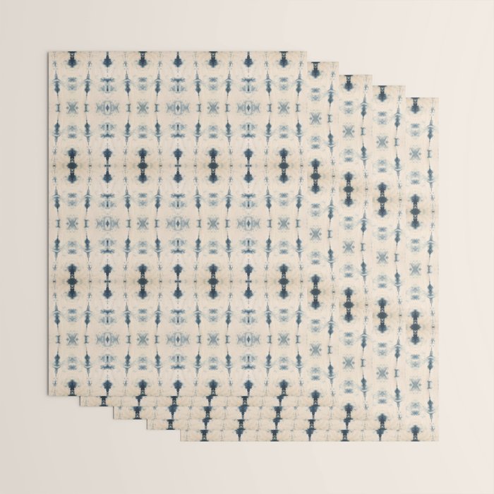 Light Indigo Shibori Wrapping Paper Gallery Image 3