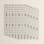 Light Indigo Shibori Wrapping Paper Gallery Image 3