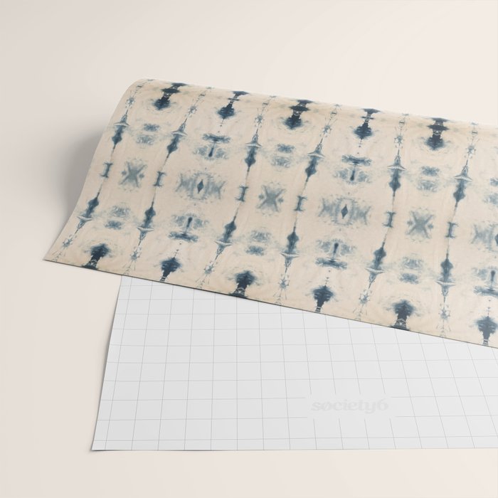 Light Indigo Shibori Wrapping Paper Gallery Image 2