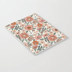 70s flowers - 70s, retro, spring, floral, florals, floral pattern, retro flowers, boho, hippie, earthy, muted Notebook Gallery Image 3