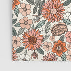 70s flowers - 70s, retro, spring, floral, florals, floral pattern, retro flowers, boho, hippie, earthy, muted Poster Gallery Image 3