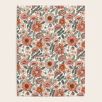 70s flowers - 70s, retro, spring, floral, florals, floral pattern, retro flowers, boho, hippie, earthy, muted Poster Gallery Image 4