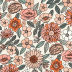 70s flowers - 70s, retro, spring, floral, florals, floral pattern, retro flowers, boho, hippie, earthy, muted Coffee Mug Gallery Image 2