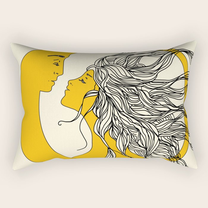 Sun and Moon Rectangular Pillow Gallery Image 1