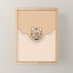 Good Fortune Gal - Neutral & Black Mini Art Print Gallery Image 1