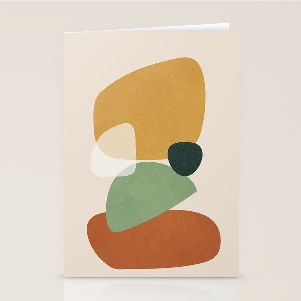 Colorful Abstract Shapes 5 Stationery Card Gallery Image 1