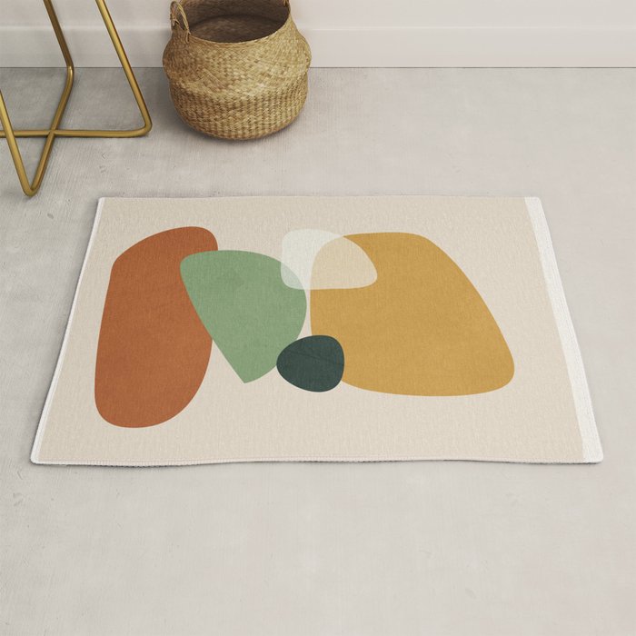 Colorful Abstract Shapes 5 Rug Gallery Image 1