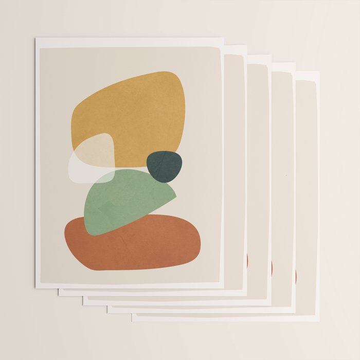 Colorful Abstract Shapes 5 Wrapping Paper Gallery Image 3