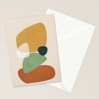 Colorful Abstract Shapes 5 Stationery Card Gallery Image 2