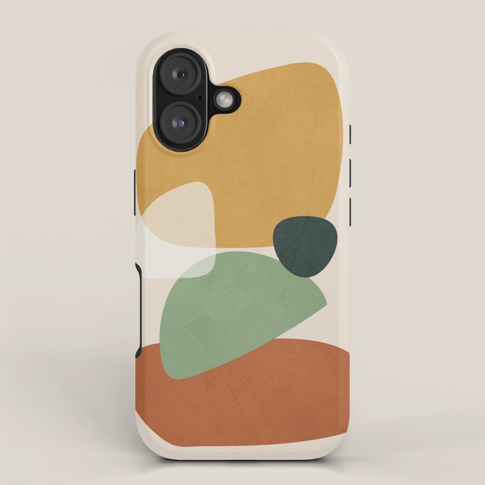 Colorful Abstract Shapes 5 iPhone Case Gallery Image 1