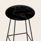 Nude figure illustration - Celina Black Stool Gallery Image 2