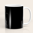 Nude figure illustration - Celina Black Coffee Mug Gallery Image 1