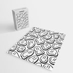 Black and white happy face pattern Jigsaw Puzzle Gallery Image 2