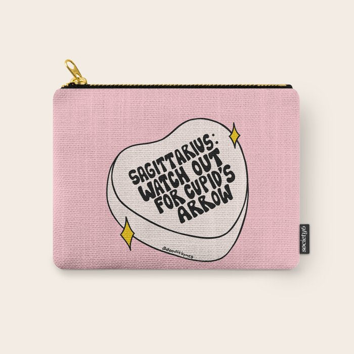 Sagittarius Conversation Heart Carry All Pouch Gallery Image 1