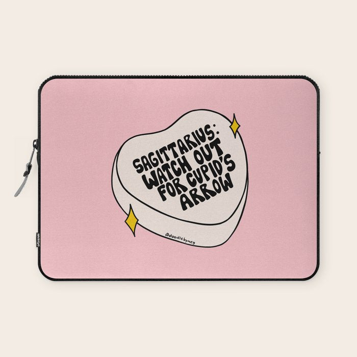 Sagittarius Conversation Heart Laptop Sleeve Gallery Image 1