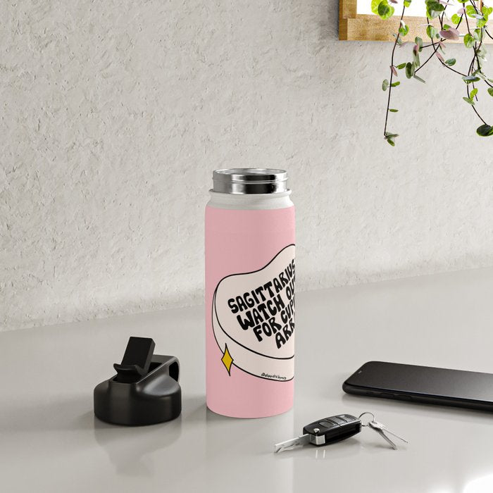 Sagittarius Conversation Heart Water Bottle Gallery Image 4