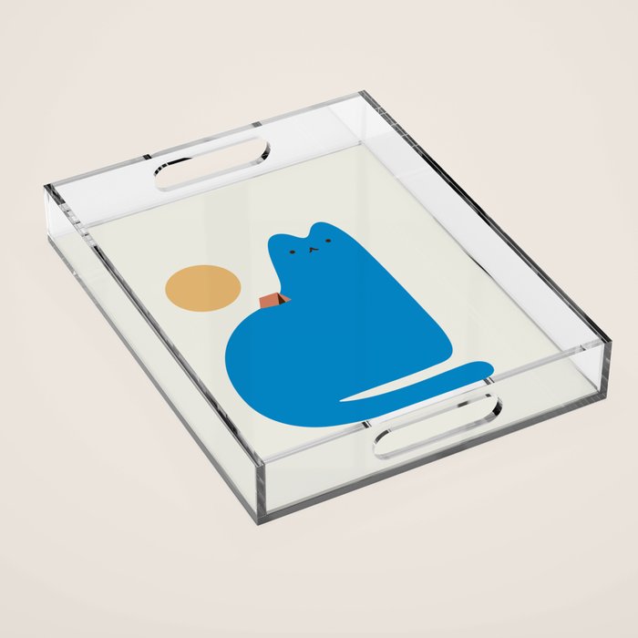 Cat Landscape 118B: Purrfect Campsite B Acrylic Tray Gallery Image 1