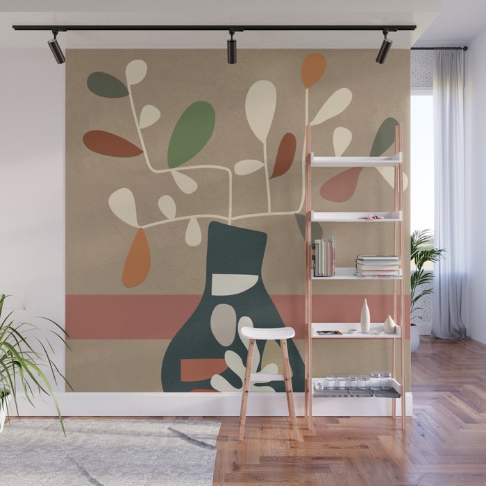 Vase of Vibrance 4 Wall Mural Gallery Image 1