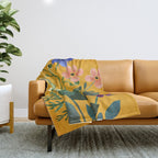 Summer Flowers 8 Throw Blanket Gallery Image 1