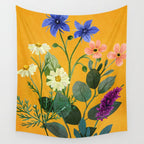 Summer Flowers 8 Wall Tapestry Gallery Image 4