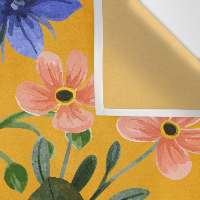 Summer Flowers 8 Wall Tapestry Gallery Image 3