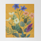 Summer Flowers 8 Throw Blanket Gallery Image 2