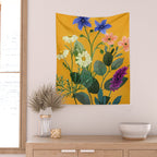 Summer Flowers 8 Wall Tapestry Gallery Image 2