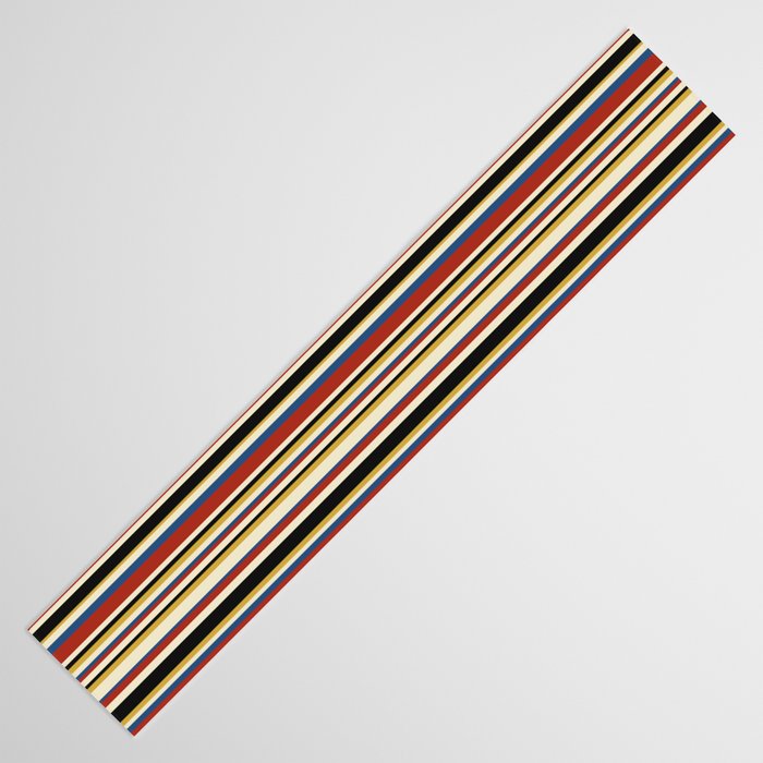 Classic Stripes IX - Bauhaus Palette Table Runner Gallery Image 3