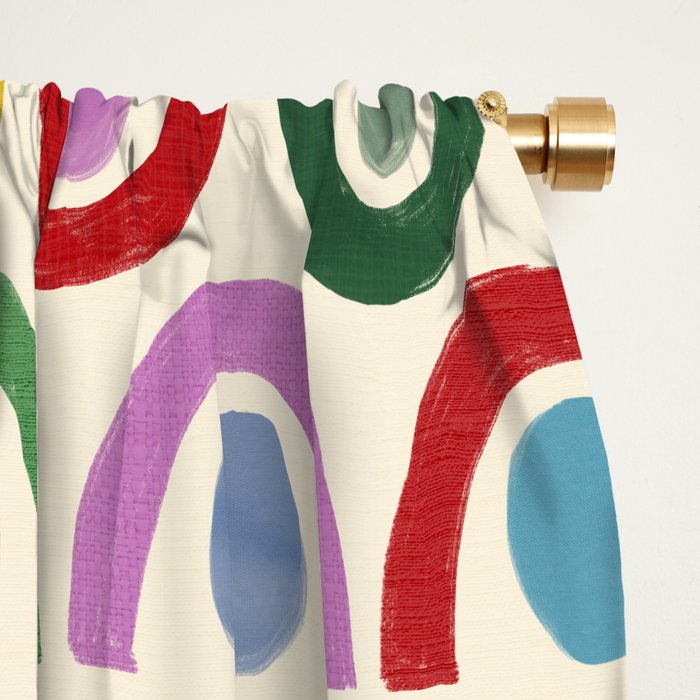 Dopamine Decor Arches and Circles Window Curtain Gallery Image 2
