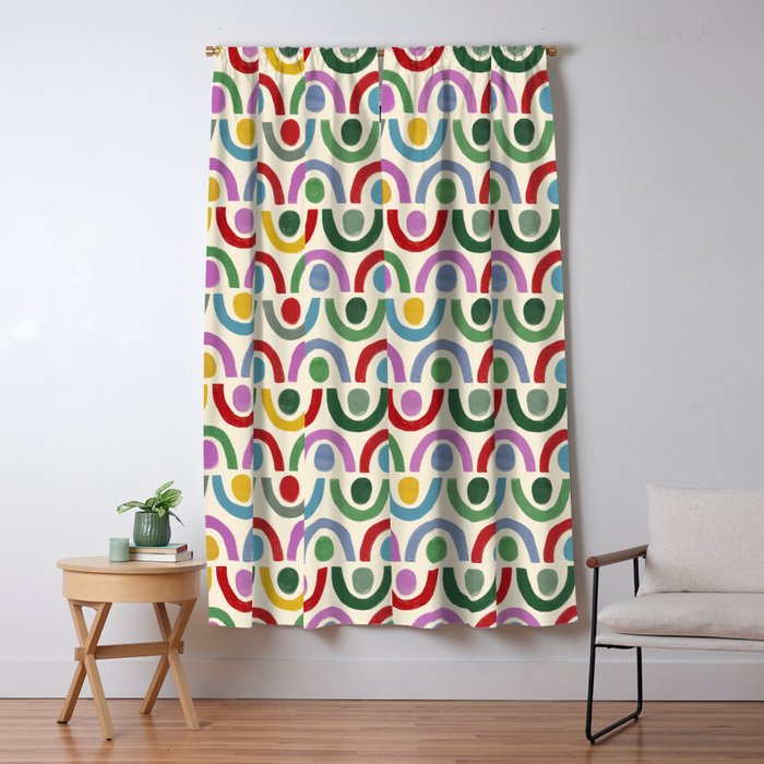 Dopamine Decor Arches and Circles Window Curtain Gallery Image 5