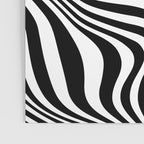 Retro Shapes And Lines Black And White Optical Art Poster Gallery Image 3