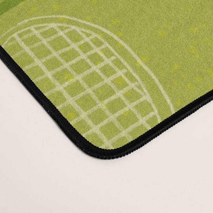 Tennis Rackets & Roses in Lime & Lavender Desk Mat Gallery Image 4