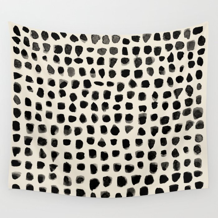 Dots (Beige) Wall Tapestry Gallery Image 4