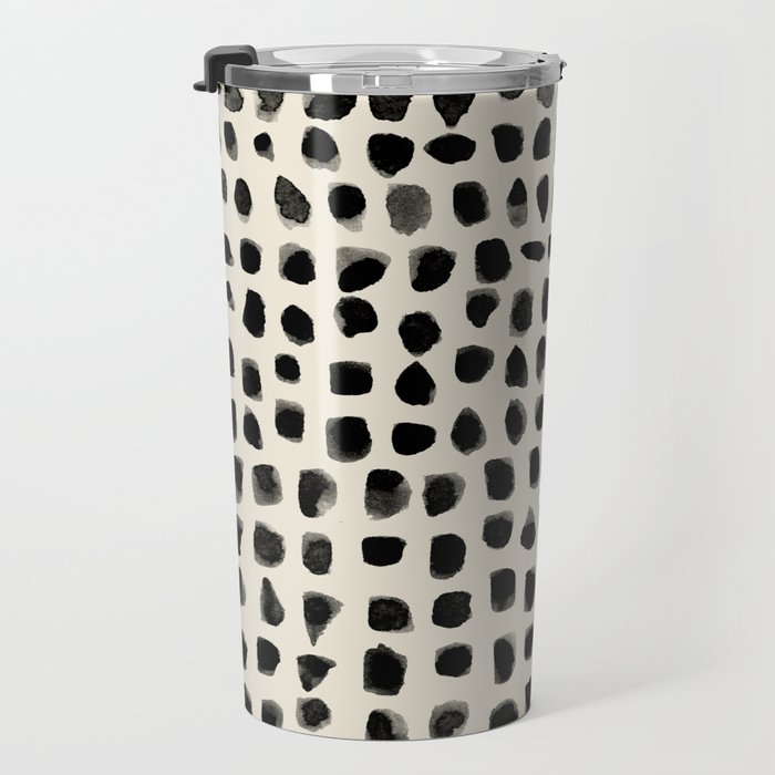 Dots (Beige) Travel Mug Gallery Image 3
