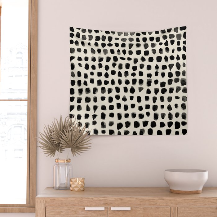 Dots (Beige) Wall Tapestry Gallery Image 2
