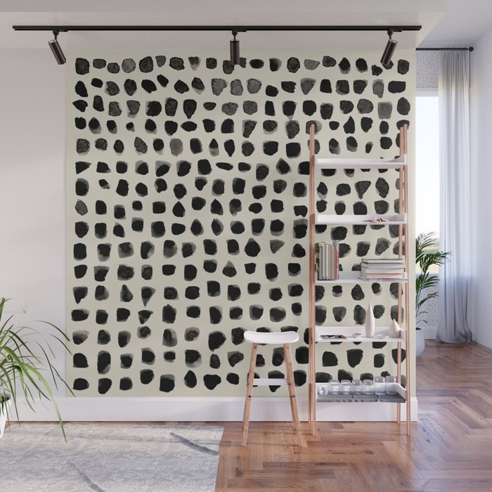 Dots (Beige) Wall Mural Gallery Image 1