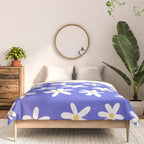 Daisies -- Blue Comforter Gallery Image 3