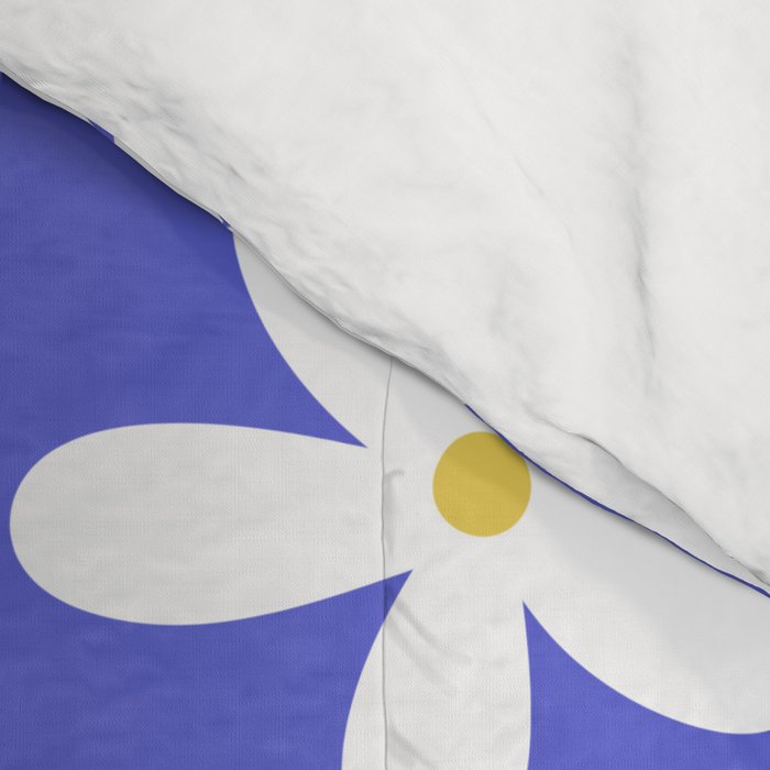 Daisies -- Blue Comforter Gallery Image 4