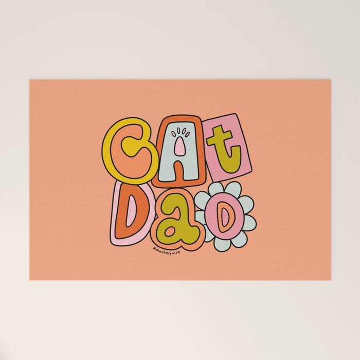 Cat Dad Welcome Mat Gallery Image 1