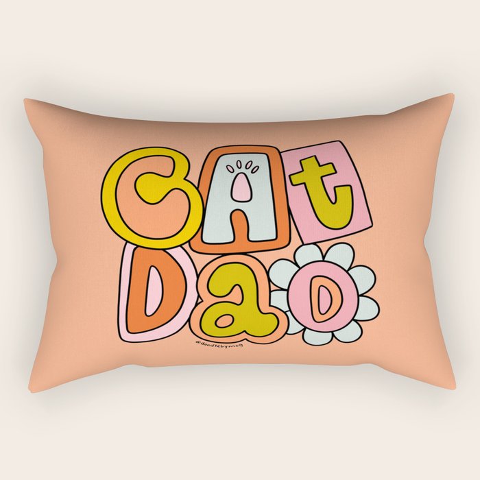 Cat Dad Rectangular Pillow Gallery Image 1