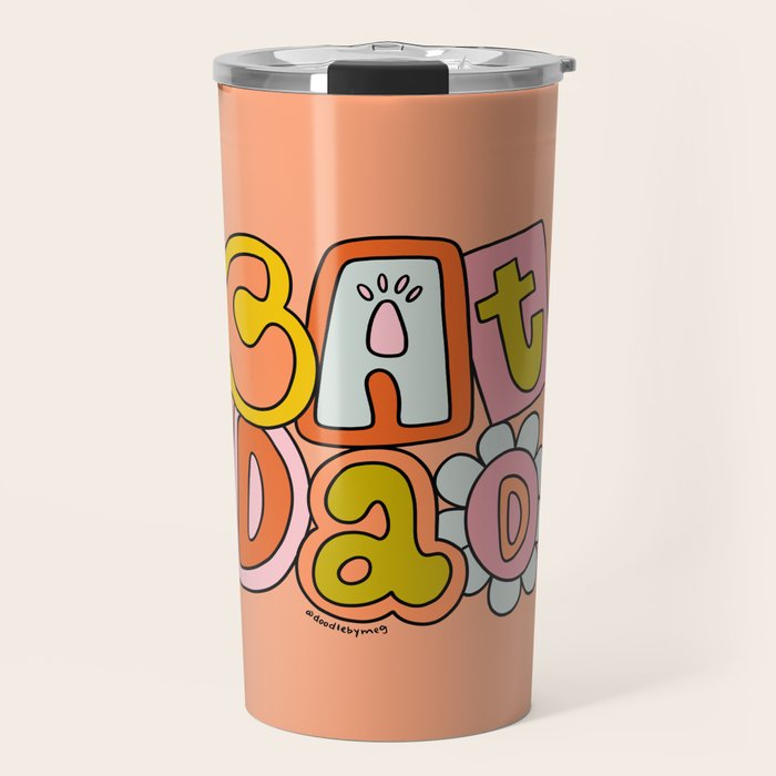Cat Dad Travel Mug Gallery Image 1