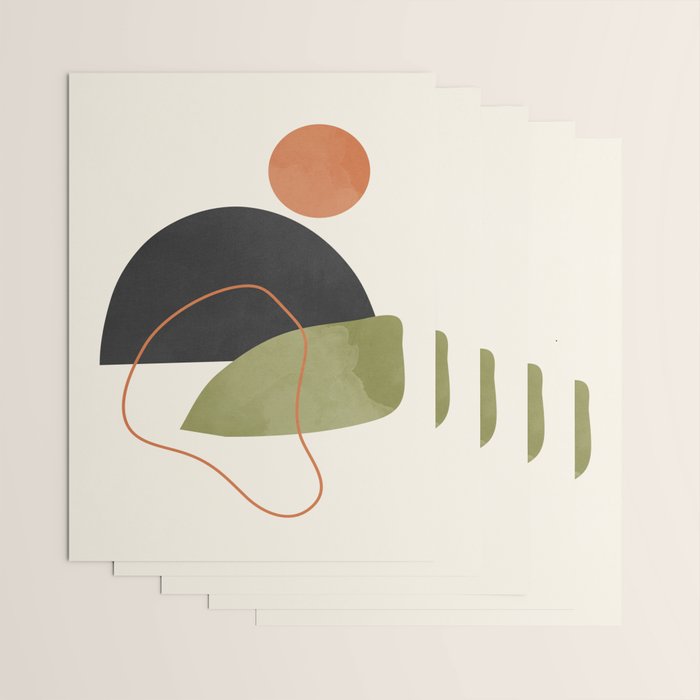 abstract minimal 64 Wrapping Paper Gallery Image 3