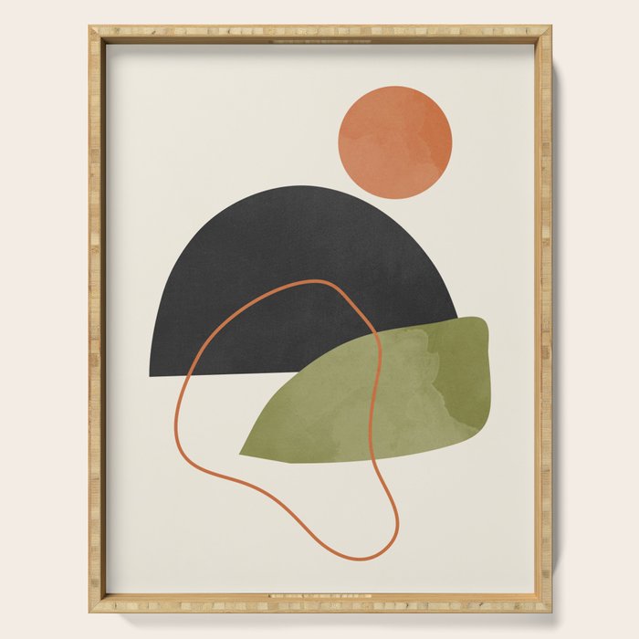 abstract minimal 64 Serving Tray Gallery Image 1